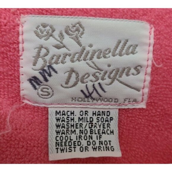 VTG 70's Bardinella Designs Women's S/S Maxi Terrycloth Cover Up Dress Size S - Picture 3 of 6